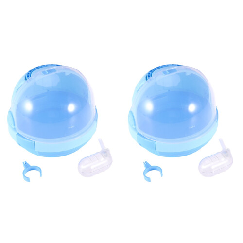 2Pièces Cage Transport Hamster Pour Animaux Avec Ventilation 1