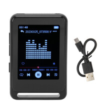 HiFi MP3-speler met Bluetooth 5.0, volledig touchscreen, ingebouwde HD-luidsprekers, FM-radio, spraakrecorder, e-book, wekker, energiebesparend