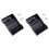 2Pièces Porte-Ciseaux Salon Noir Grand Volume ABS 2