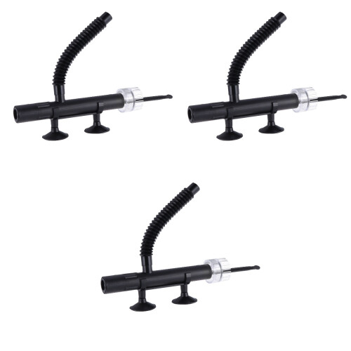 3Pièces Skimmer Surface Huile Aquarium Noir Filtration Optimale 2