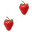 2Pièces Broche Fraise Décorative Pour Chapeaux Et Robes 3