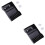 2Pièces Porte-Ciseaux Salon Noir Grand Volume ABS 6