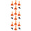 3Ensembles Pieds D'échelle Remplaçables Noir Orange Mat Antidérapant 8