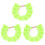 3Pièces Casquette Bain Bébé Vert Tpe Confortable Double 2