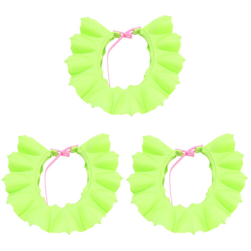 3Pièces Casquette Bain Bébé Vert Tpe Confortable Double 1