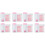 8Pièces Coupe-Gâteau Rose Réglable 5 Niveaux Outil De 2