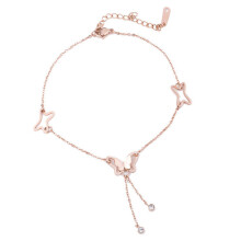 3Pièces Pied Rose Femme Chaînes