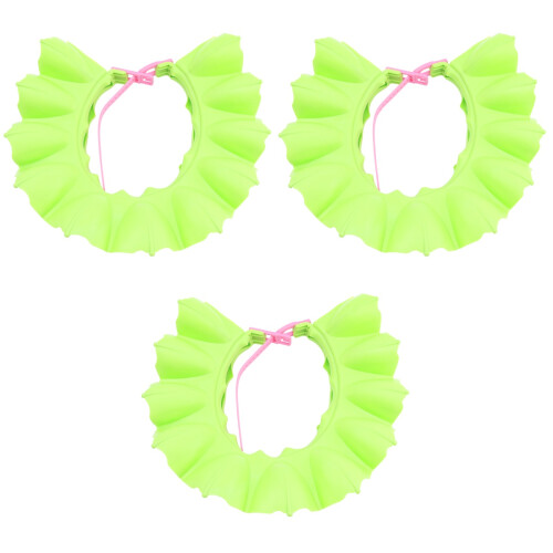 3Pièces Casquette Bain Bébé Vert Tpe Confortable Double 2
