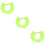 3Pièces Casquette Bain Bébé Vert Tpe Confortable Double 9