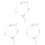 3Pièces Pied Rose Femme Chaînes 2