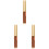 3Pièces Stylos Plume Bois Métal Multi Usage Étudiant 4