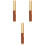 3Pièces Stylos Plume Bois Métal Multi Usage Étudiant 5