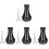4Ensembles Sourdine Trompette Pratique ABS Compacte Noir Silence 2