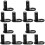 12Pièces Barre Remorque Noir Acier Compatible Multivelo 5