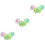 9Pièces Tétine Bébé Silicone Premium Portable Multi-Couleur 5