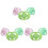 9Pièces Tétine Bébé Silicone Premium Portable Multi-Couleur 2