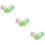 9Pièces Tétine Bébé Silicone Premium Portable Multi-Couleur 9