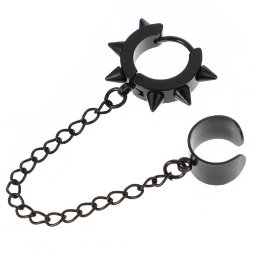 2Pièces Accessoires No Hole Noir Mode Rock Délicat Et Fun