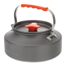 4Pcs Large-Capacity Black Aluminium Tea Kettle for Outdoor Camping