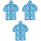 3Pièces Camouflage Poncho Camping Durable 3