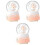 3Pièces Boules À Neige Sirène Multi Couleurs Décor Table Bureau Enfant 8