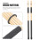 1Paire Baguettes Percussion Bois Noir Performantes Et Robustes 6