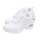 1Paire Baskets Femme Blanches Casual Design Élégant 1