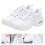 1Paire Baskets Femme Blanches Casual Design Élégant 9