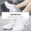 1Paire Baskets Femme Blanches Casual Design Élégant 4