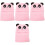 4Pièces Cache-Cou Rose Antivento Motif Cartoon 5
