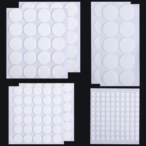 612Pièces Pastilles Transparentes Double Face Pour Affiches