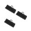 3Pièces Rangement Cutlery Oxford Noir Compact 6