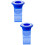 4Pcs Blue Threaded Floor Drain Core with Backflow Preventer and Seal 6