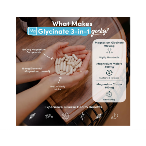 Magnesium Glycinate 3-in-1 Complex 1800mg 1