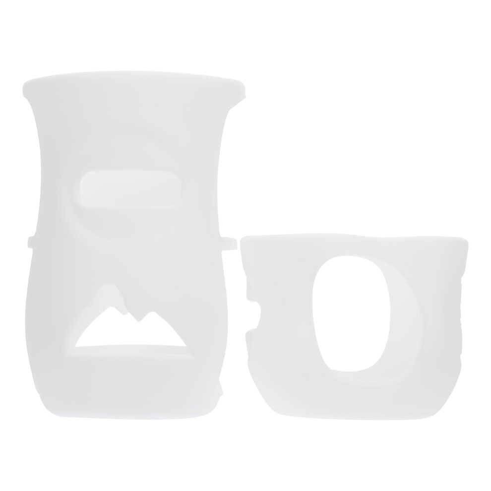 4Pcs Baby Bottle Protectors Soft Flexible Nursing Bottle Covers White Artibetter