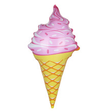3Pcs Pink PVC Inflatable Ice Cream Cones Swimming Pool Party Toys