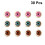 60Pcs Round Fake Eyes Assorted Colors for Dolls 11
