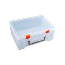 2Pcs Multi-Function Plastic Storage Box Assorted Color Handheld Case