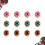 60Pcs Round Fake Eyes Assorted Colors for Dolls 10