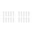 20Pcs Durable White Sewing Needle Tubes Clear PP Storage Organizer 4