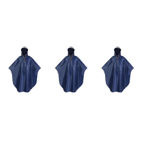 3Pièces Poncho Cyclisme Marine Vent Résistant 2