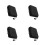 4Pcs Stylish Kalimba Case Black Storage Holder Portable Bag 8