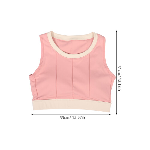 3Pcs Pink Seamless Sports Bras Breathable Adjustable Compression Bra 1