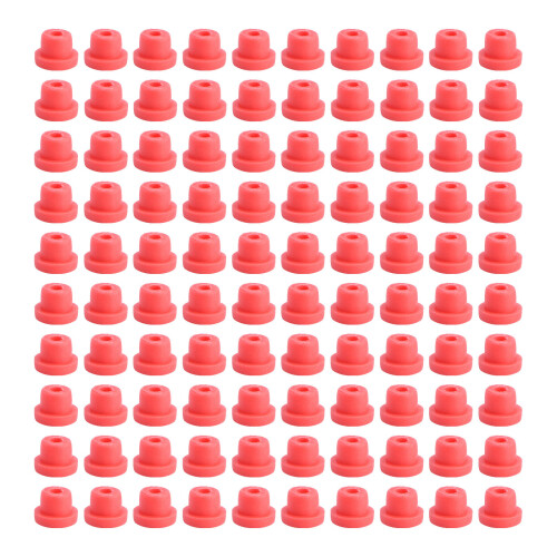 200Pcs Red Cushion Silicone Grommets for Use