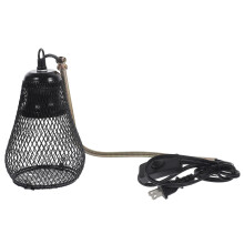 3Pcs Reptile Pet Heat Lamp Shade with Hook Anti-Scald Iron Mesh Cover