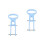 2Pcs Universal Plastic Sponge Mop Handles Blue Replacement Mop Grips 5