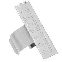 3Pcs Durable Stainless Steel Finger Ruler for Oral Use Silver