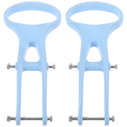 2Pcs Universal Plastic Sponge Mop Handles Blue Replacement Mop Grips 2