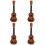 4St Mini Kindergitaar Speelgoed Realistisch Draagbaar Ukulele 7