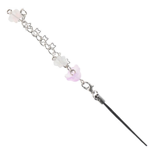 4Pcs Durable Purple Glass Phone Charm Strap for Purse Backpack 2
